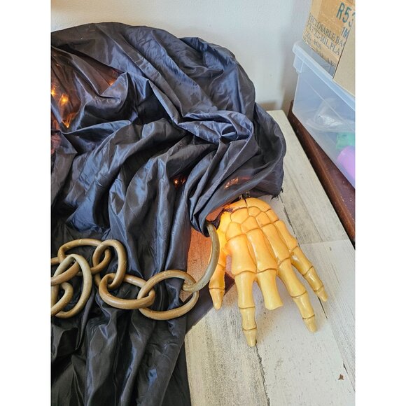 Skeleton blow mold chains prisoner AS IS Halloween prop - Picture 2 of 9